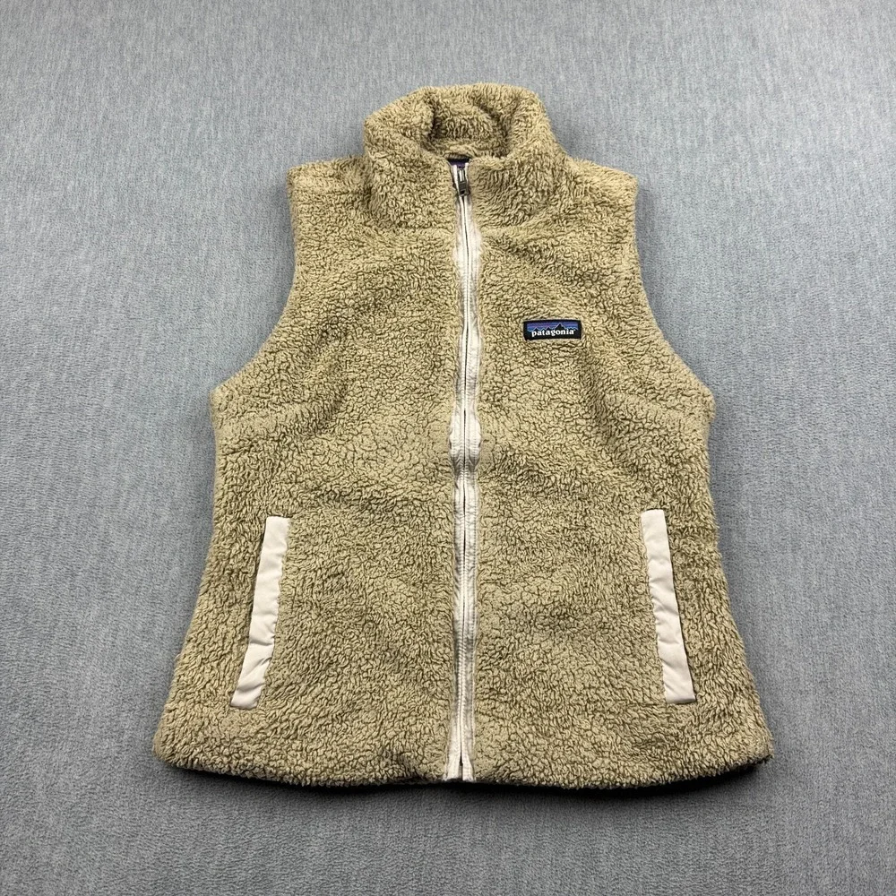 Patagonia Vest Womens Small Brown Zip Up Los Gatos Fleece Outdoors Coat Sweater